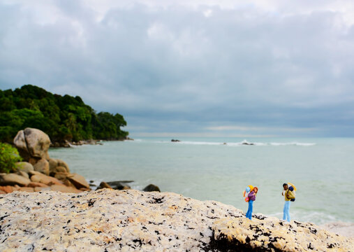 sunrise at trikora beach  bintan 