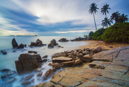 Sunrise trikora beach   bintan island