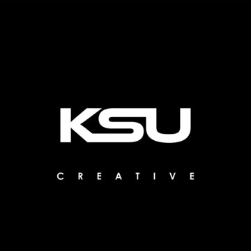 KSU Letter Initial Logo Design Template Vector Illustration	
