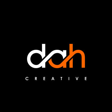 DAH Letter Initial Logo Design Template Vector Illustration