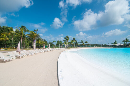 pool in the resort , treasurebay bintan