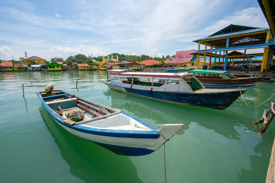 traditional boat in bintan island