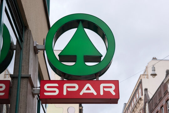 Logo From The Spar Supermarket At Amsterdam The Netherlands 2020