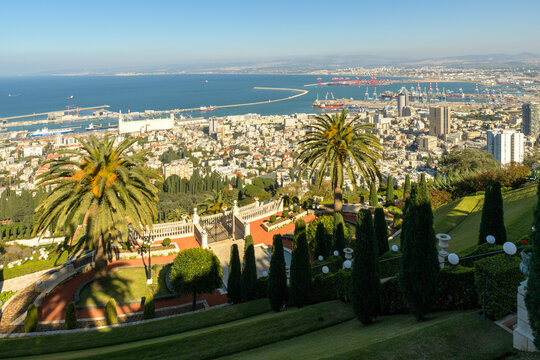 Bahai Gardens and Bay View in Haifa