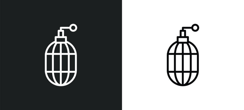 whizbang with rong line icon in white and black colors. whizbang with rong flat vector icon from whizbang with rong collection for web, mobile apps and ui.