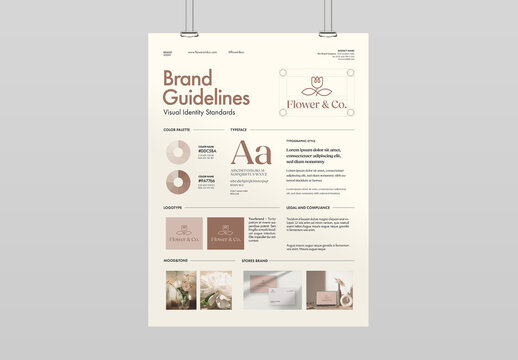 Brand Guidelines Poster Layout