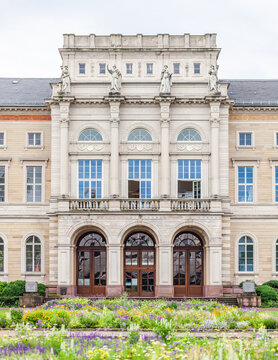 Main entry to the State Museum of Natural History Karlsruhe, Karlsruhe, Germany.