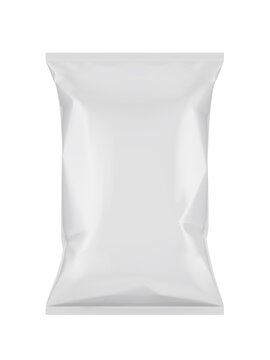 Blank chips bag mockup