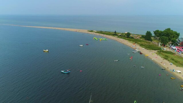 Headland Rewa Cypel Rewski Aerial View Poland