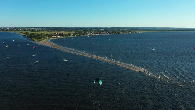 Headland Kitesurfing Cypel Rewski Rewa Aerial View Poland