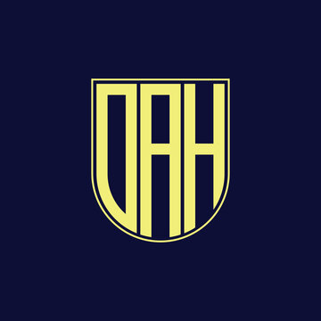 dah letter logo design