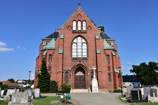 church of Saint Bartholomew in town Kravare in Czech republic