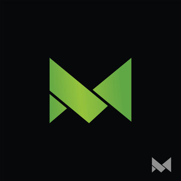 letter M logo design in vector m concept.	