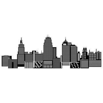 USA - Kansas City Skyline