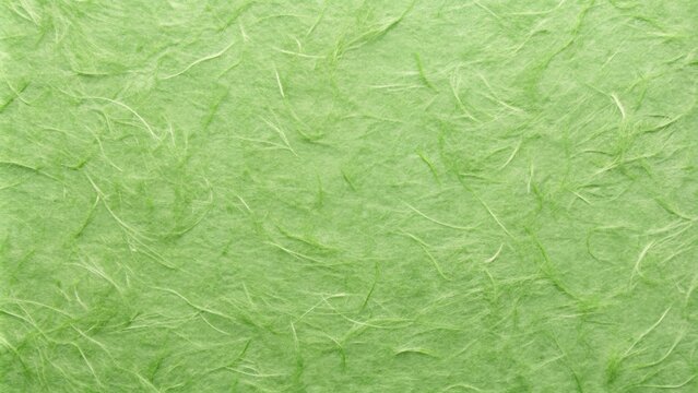 Japanese green paper texture with delicate fibers and unique patterns for backgrounds or design projects