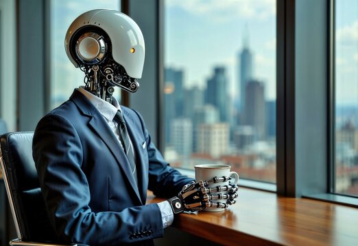 ai, robot, office, llm, work, automation, chatgpt, success, businessman, autonomous, agent, supervisor, boss