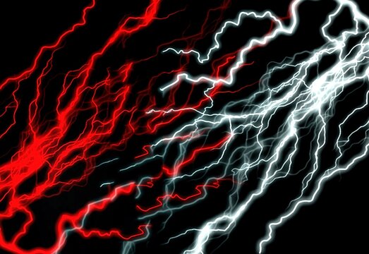 Red and white lightning texture background