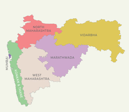 Maharashtra political map region wise