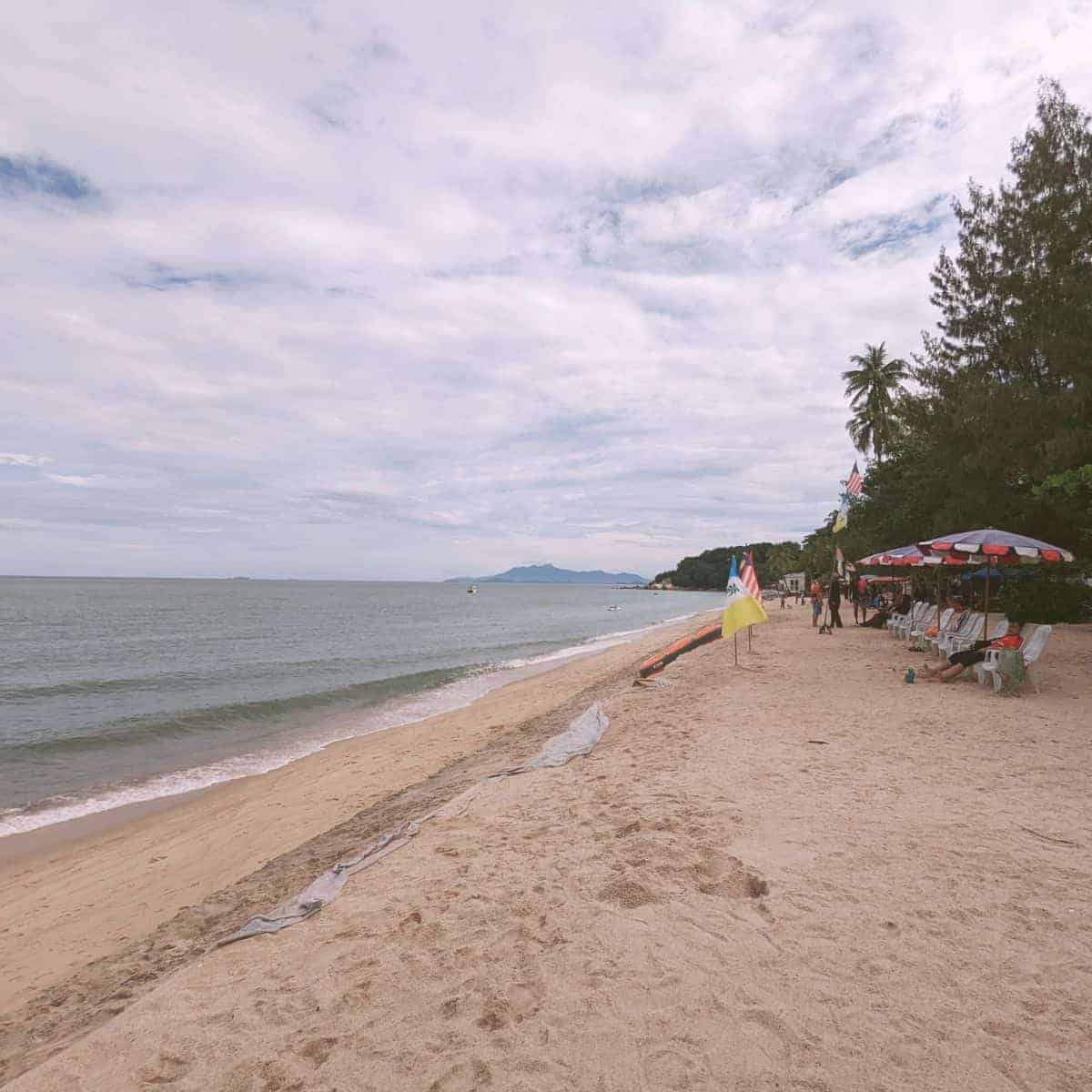 Beautiful penang beach near batu Feringghi