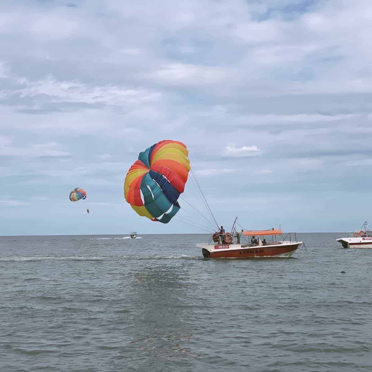 Parasailing at Batu Feringgi Beach Penang