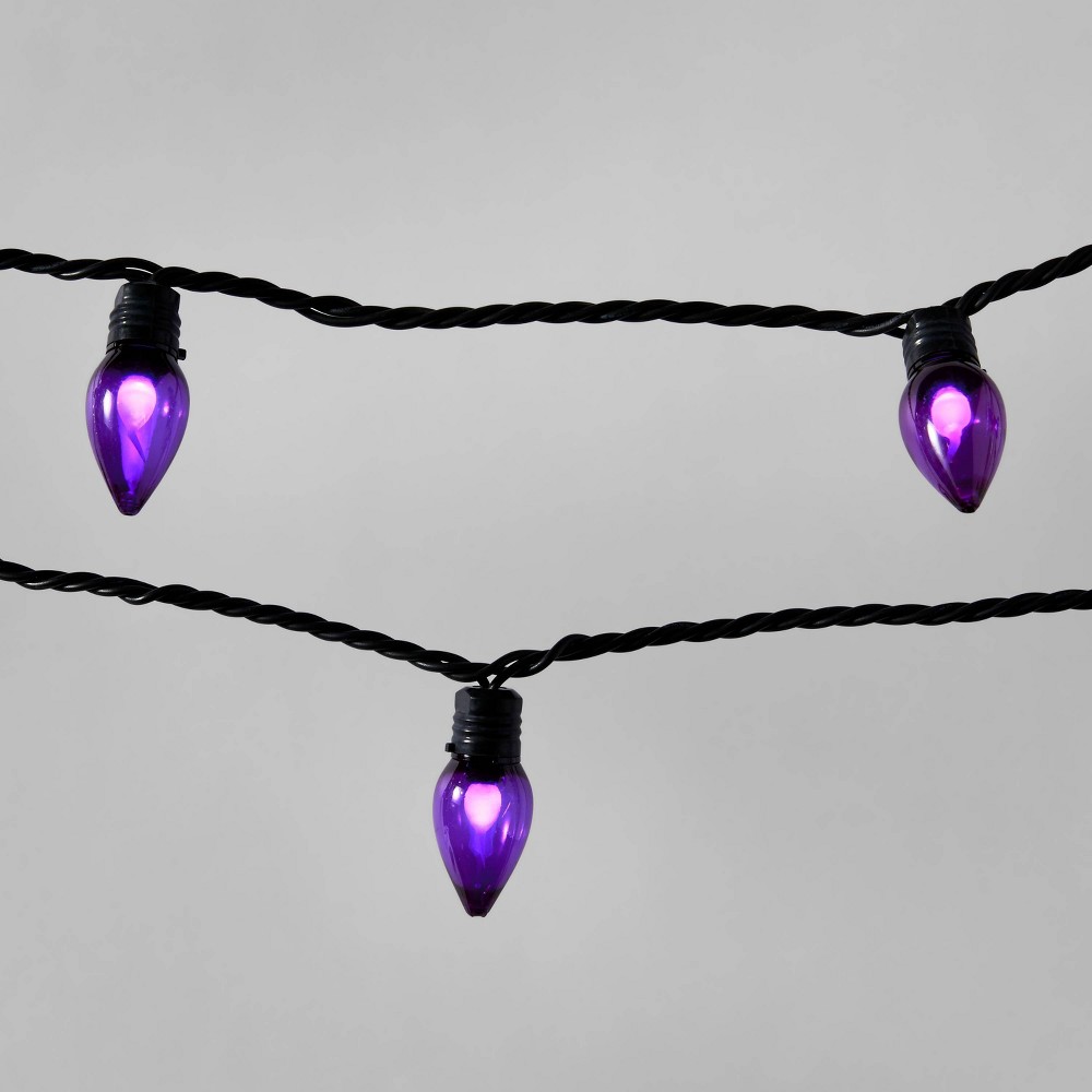 Halloween 20ct LED Purple Flickering Halloween String Lights - Hyde & EEK! Boutique