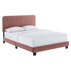 Celine Channel Tufted Performance Velvet Traditional Bed - Modway - 1 of 4