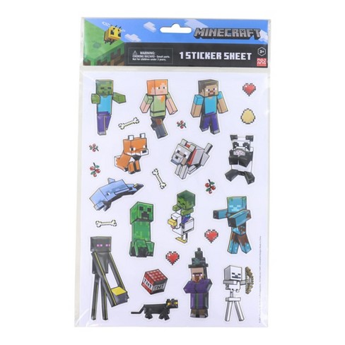 Innovative Designs Minecraft Raised 3d Stickers | One Sheet : Target