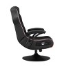 CXR3 Neo Fiber LED Audio Pedestal Gaming Chair with Subwoofer Black - X Rocker: Ergonomic Design, Swivel Base - image 3 of 4