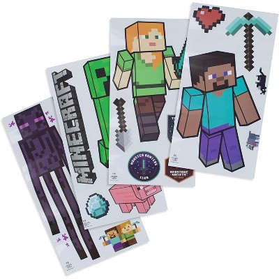 Paladone Products Ltd. Minecraft Characters Removable Vinyl Stickers ...