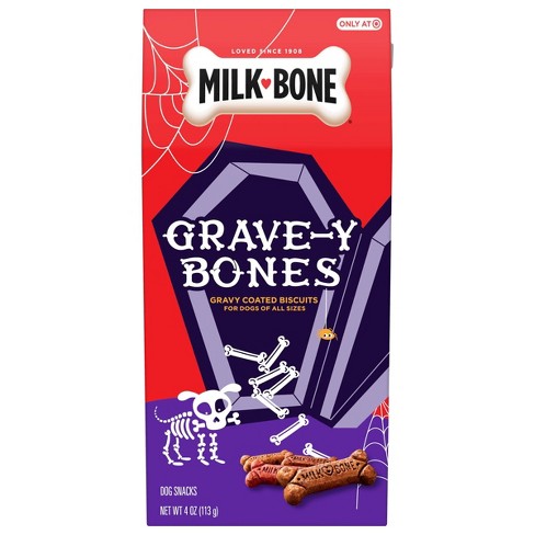 Milk-Bone Gravy Bones Halloween Box with Liver, Bacon, Beef and Chicken Dog Treat - 4oz - image 1 of 4