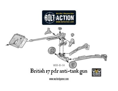 British Army 17 Pounder Anti Tank Gun