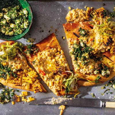 Sweetcorn flatbread