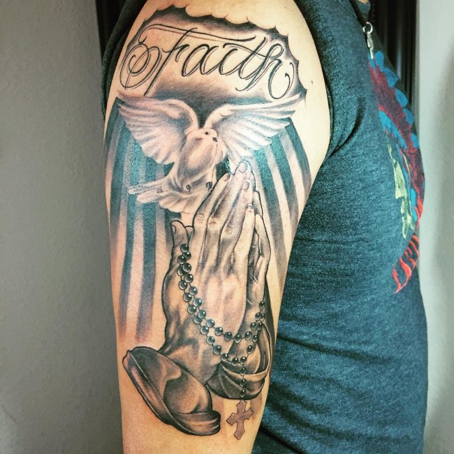 Praying Hands Tattoo 