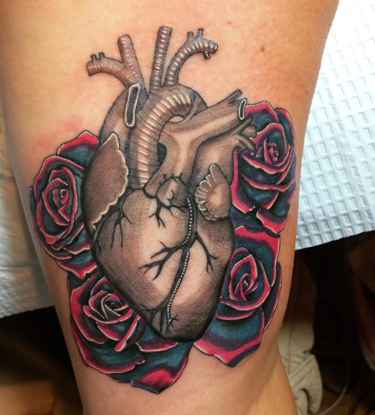 Anatomical Heart Tattoo 106