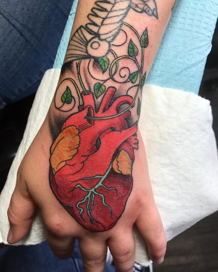 Anatomical Heart Tattoo 108