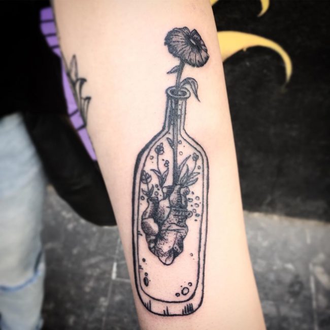 Anatomical Heart Tattoo