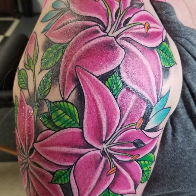 Lily Flower Tattoo 70