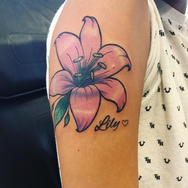 Lily Flower Tattoo 74