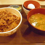 Sukiya Higashisonoda Ten - 《牛丼(並)豚汁玉子セット》