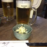 旬の恵 - 少し慌てて飲むビールも美味しいんだから