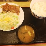 Matsuya Ueda Ipponmatsu Ten - 豚ロース生姜焼定食（大）650円♪