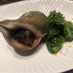 おでん・小料理 磊  - お通し バイ貝 菜の花