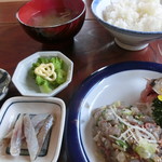 Hide - 鯵のたたき定食