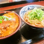 Marugame Seimen Ebina Ten - ぶっかけ（並）冷　カツ丼（小）