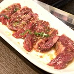 Yakiniku Fuji - ハラミ ドアップ(ハラミ定食 1,350yen)