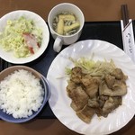 麻瀬憧庵 - 豚しょうが焼きセット