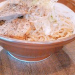 夕日のキラメキ一乗寺 - 極太系まぜそば　小麦のチカラ