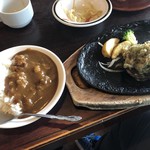 Steak & Hamburger Steak no Mise Iwataki Nogikunoten - ライスにはサラダバーのカレーを