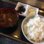 Hayashi Ya - Aランチの定食でご飯・味噌汁・お漬物