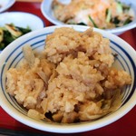 Kakogawa Kitazaike Shokudo - 今日はこれが食べたくってやって来ました～（鶏と牛蒡のおこわ）